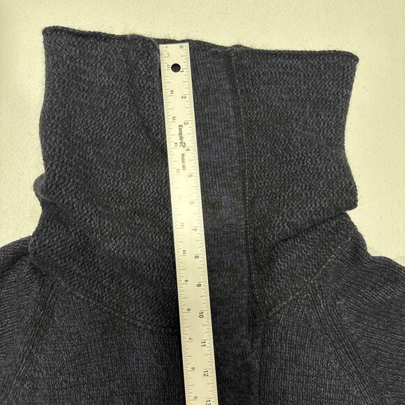 Woolworths Women's Wool Blend Cardigan Sweater Short Sleeve Collared Size S Navy - Picture 11 of 12